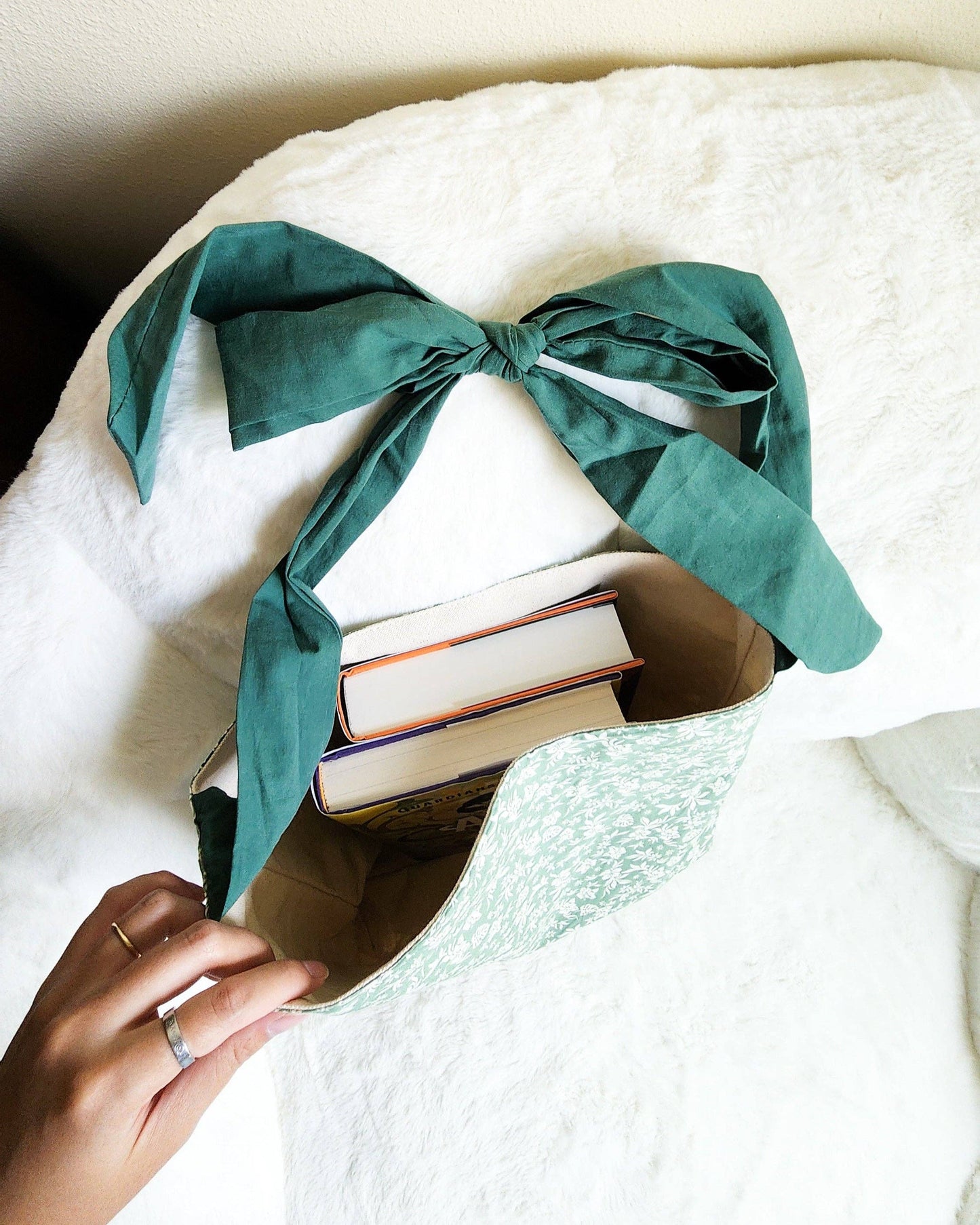 Booked and Busy Reversible Book Tote Bag