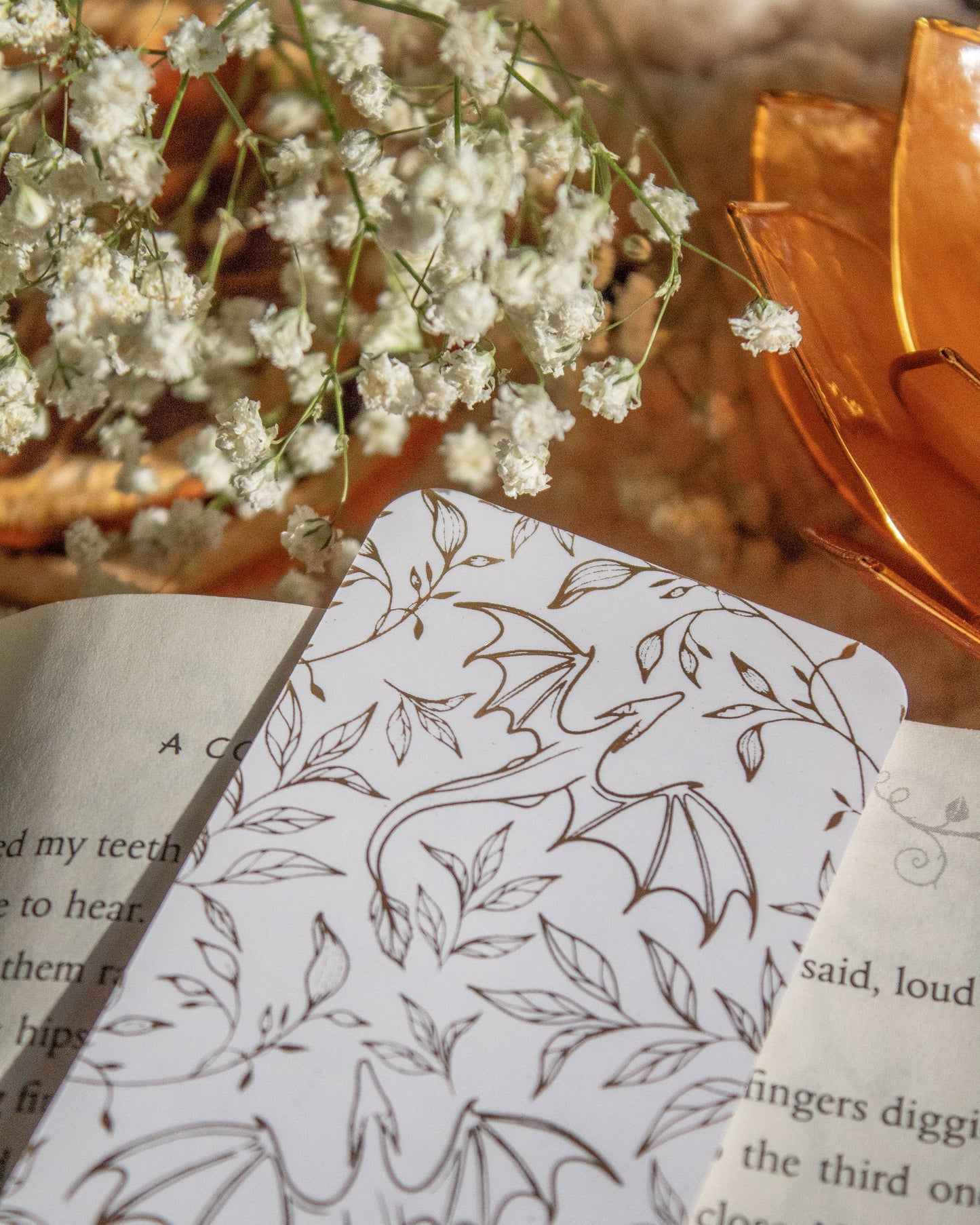 Bookmark - Gold Foil Dragons