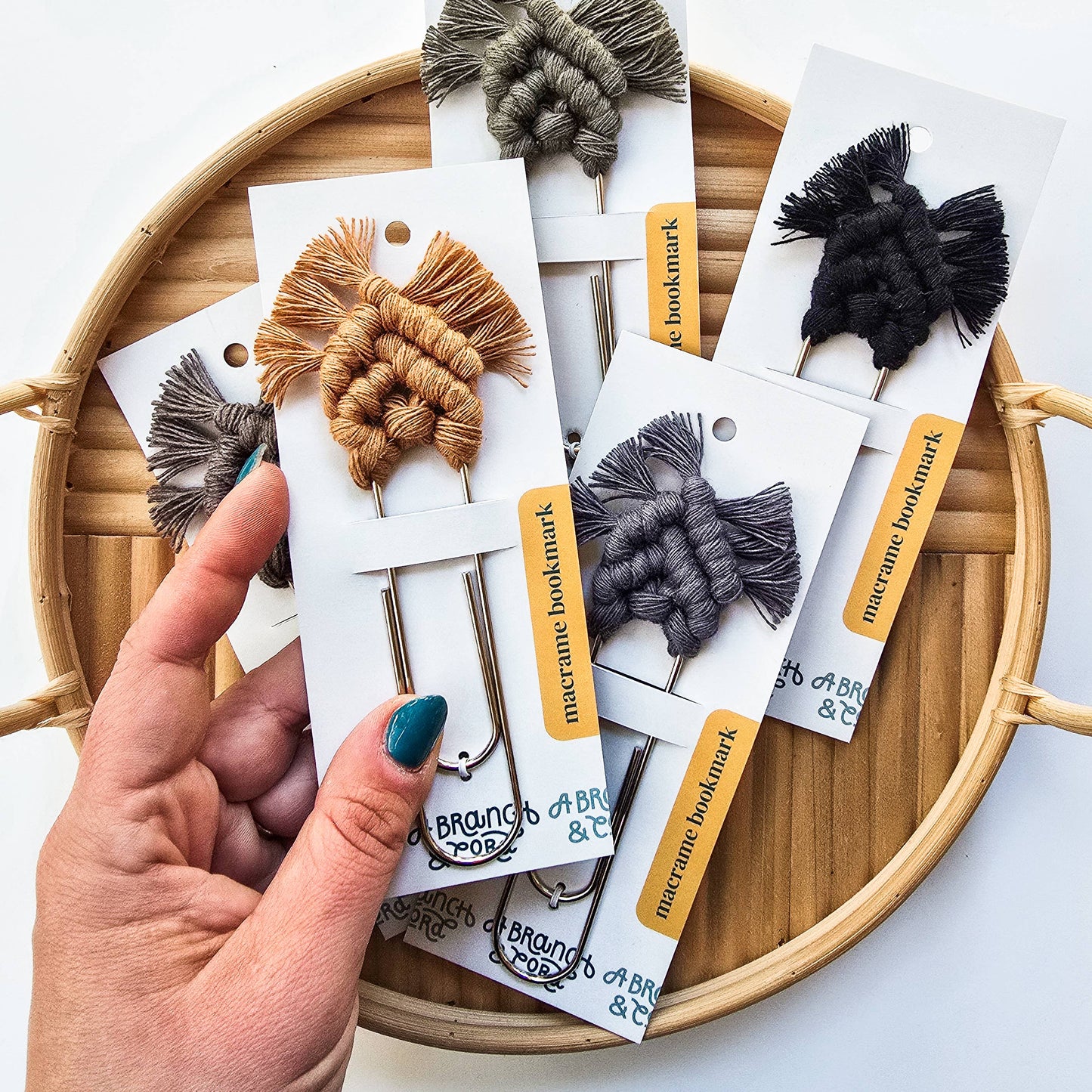 Macrame Bookmark - Jumbo Clip