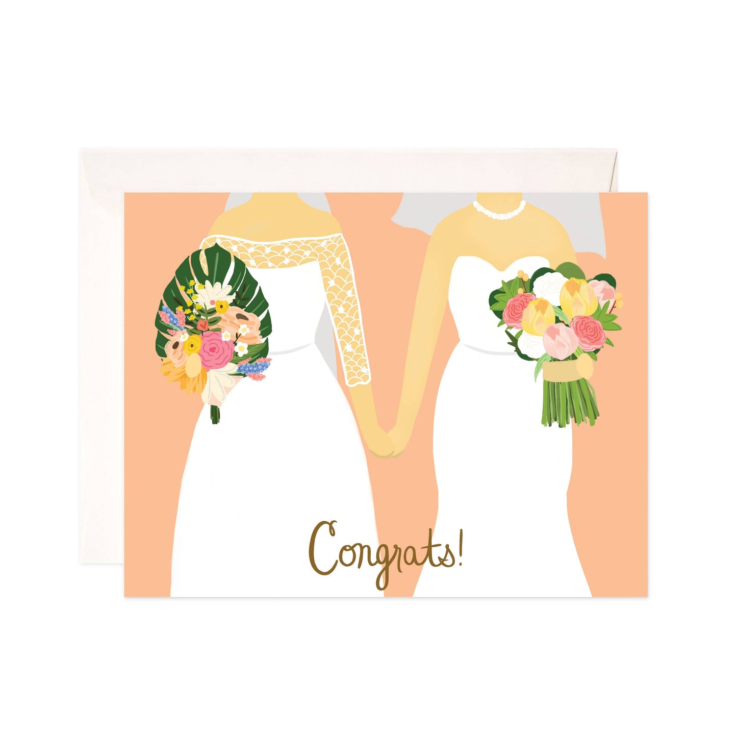 Brides Congrats Greeting Card - Lesbian Wedding
