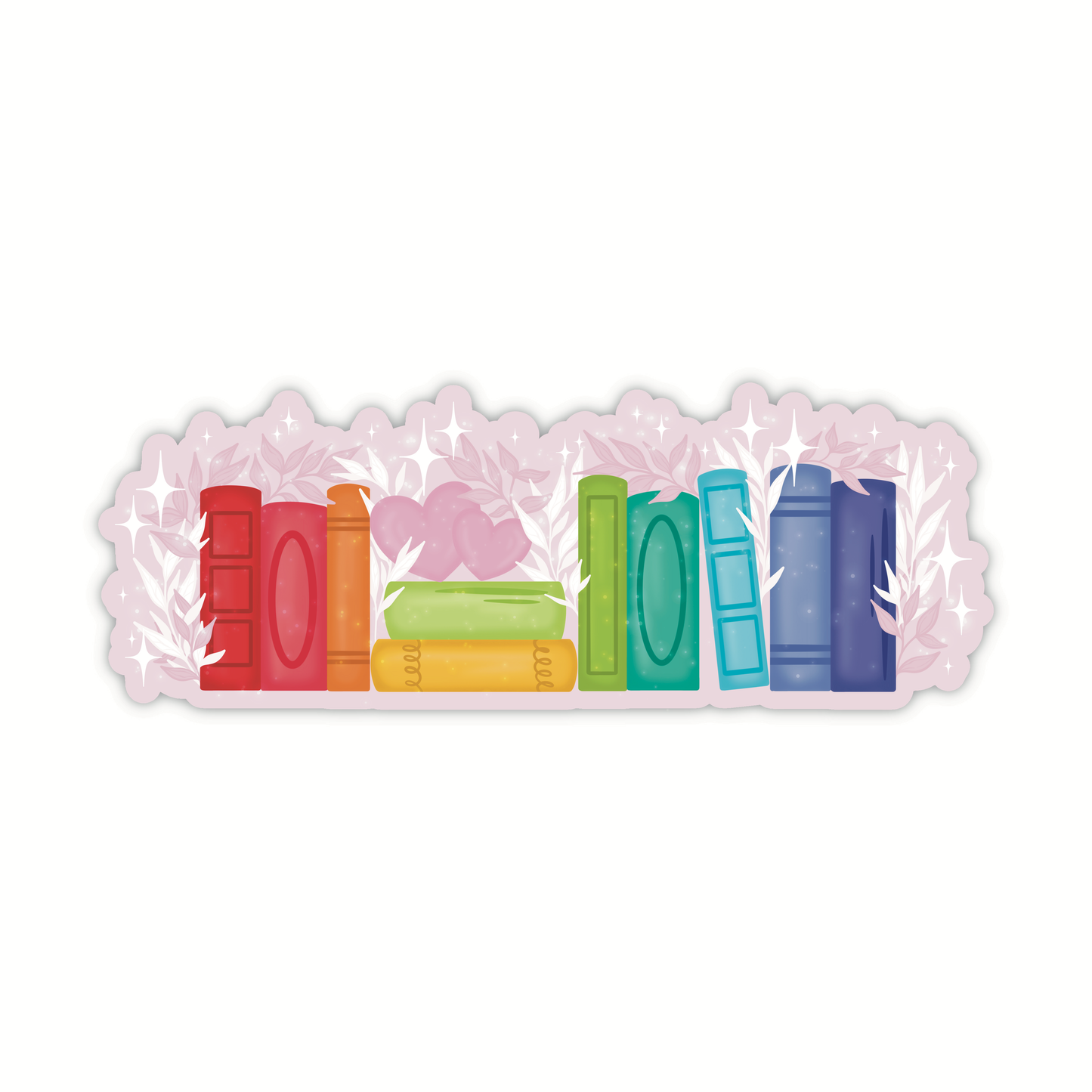 Rainbow Bookshelf PRIDE Die-Cut Bookmark