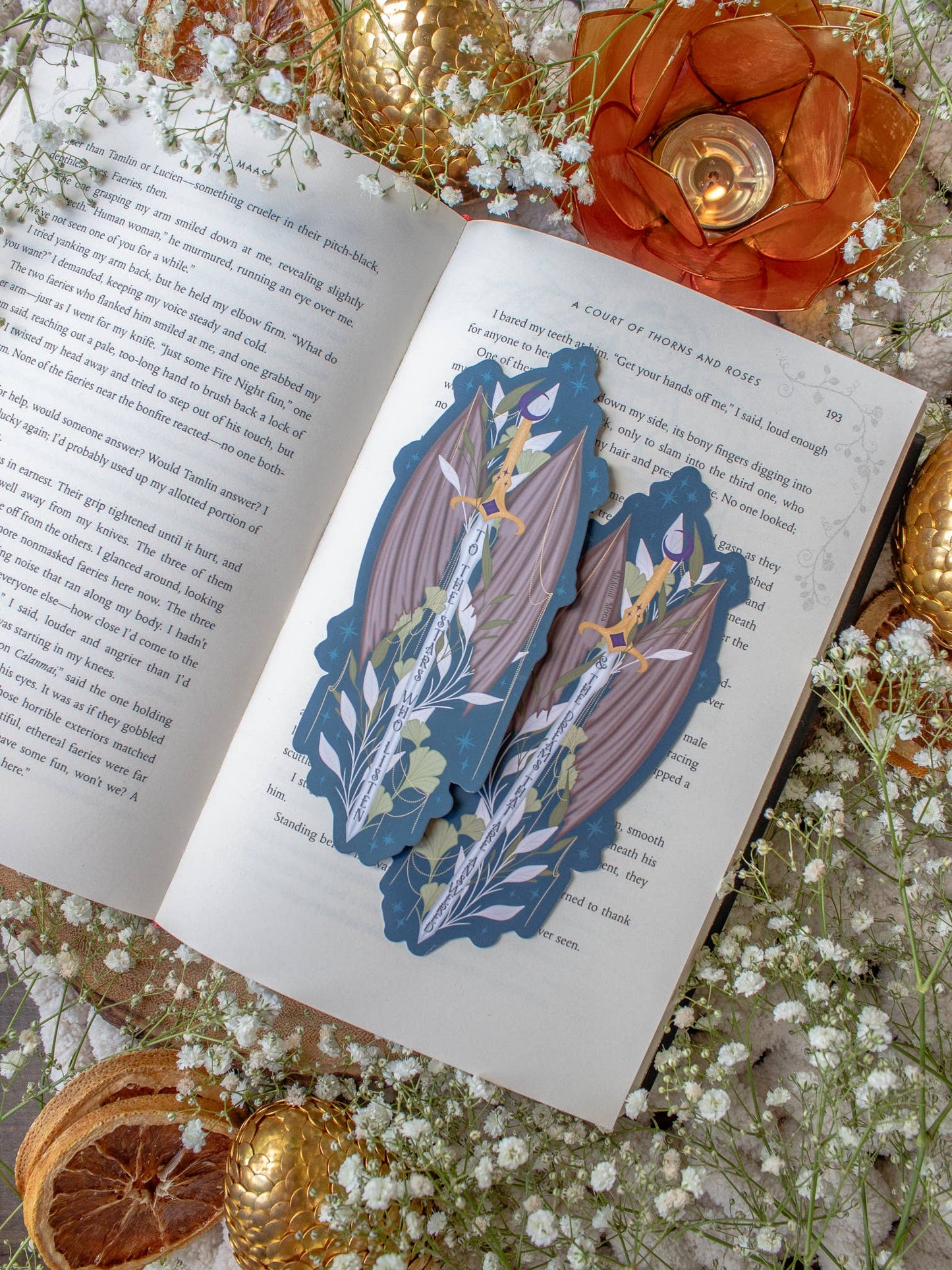Bookmark - Die Cut - Night Court Sword