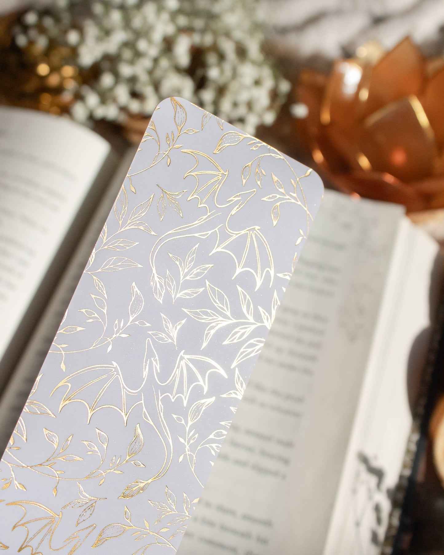 Bookmark - Gold Foil Dragons