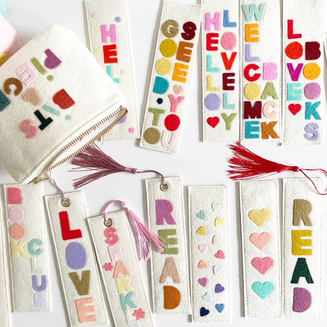 Hearts felt Bookmark