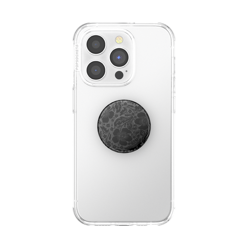 PopSockets Plant-Based Phone Grip - Black Lace
