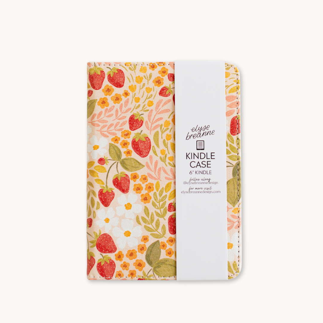 Strawberry Patch Kindle Case
