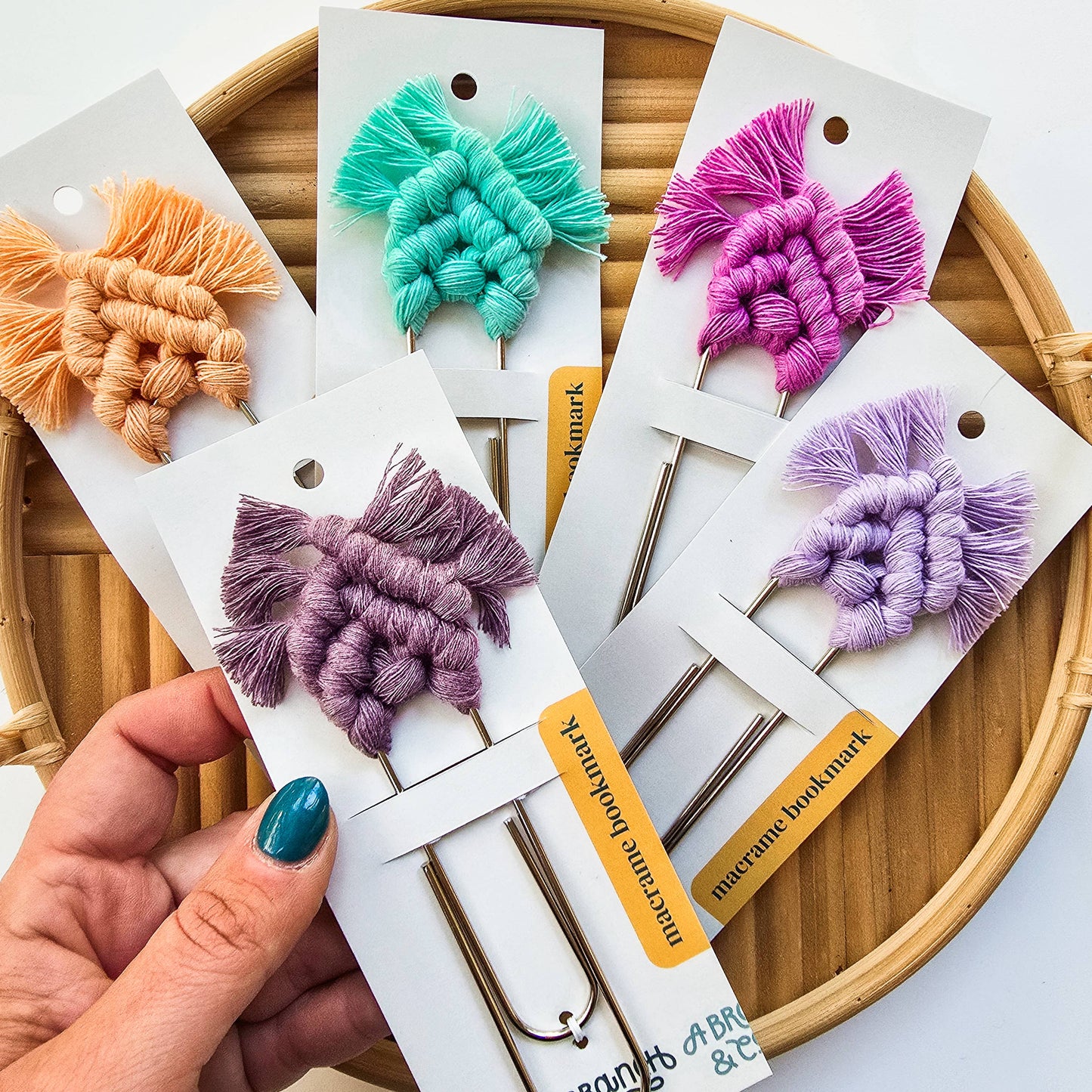 Macrame Bookmark - Jumbo Clip