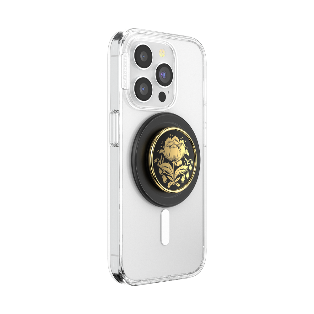 PopSockets MagSafe Phone Grip - Enamel Rose Noir