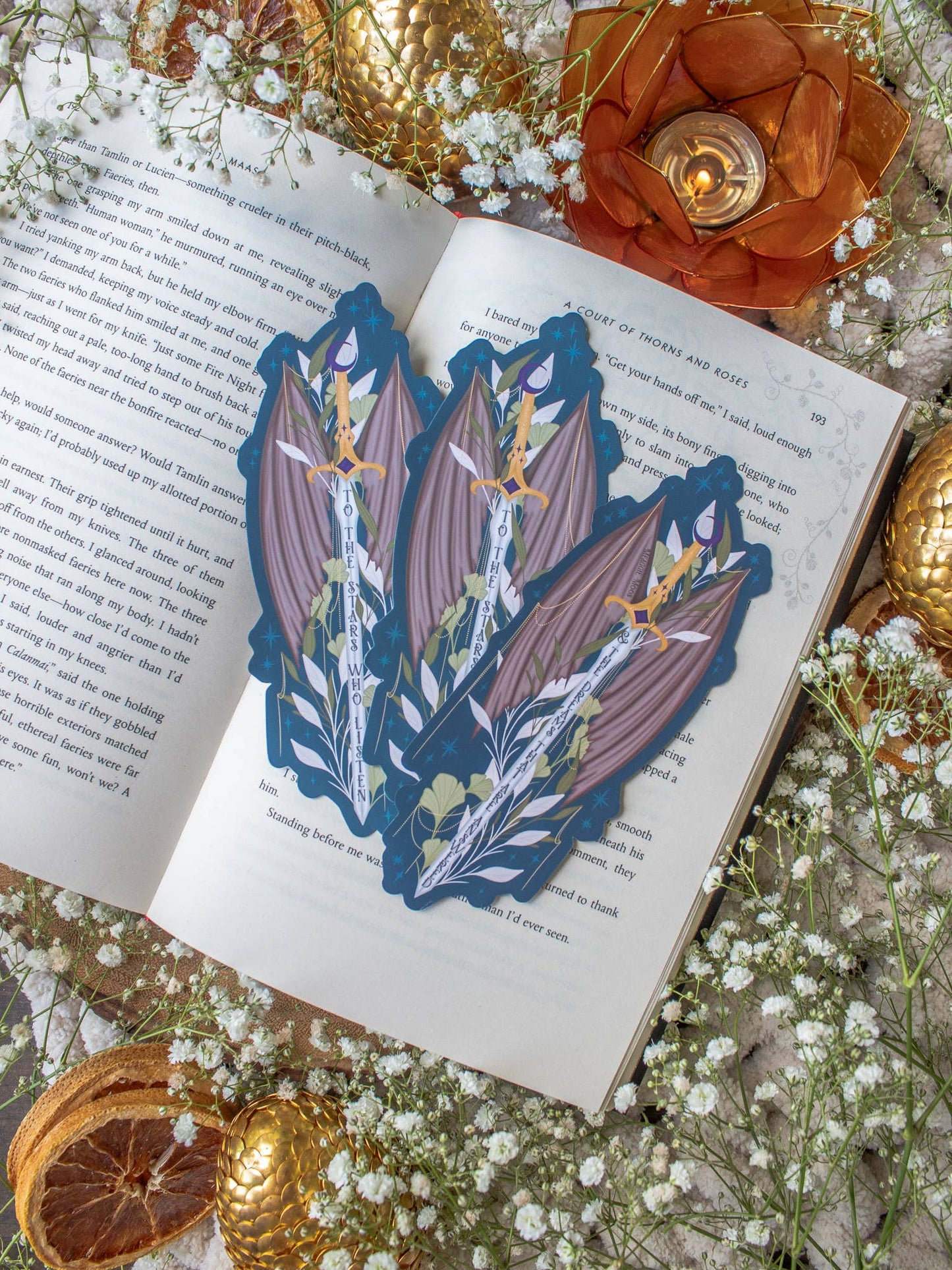 Bookmark - Die Cut - Night Court Sword