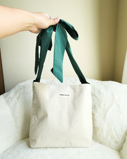 Booked and Busy Reversible Book Tote Bag