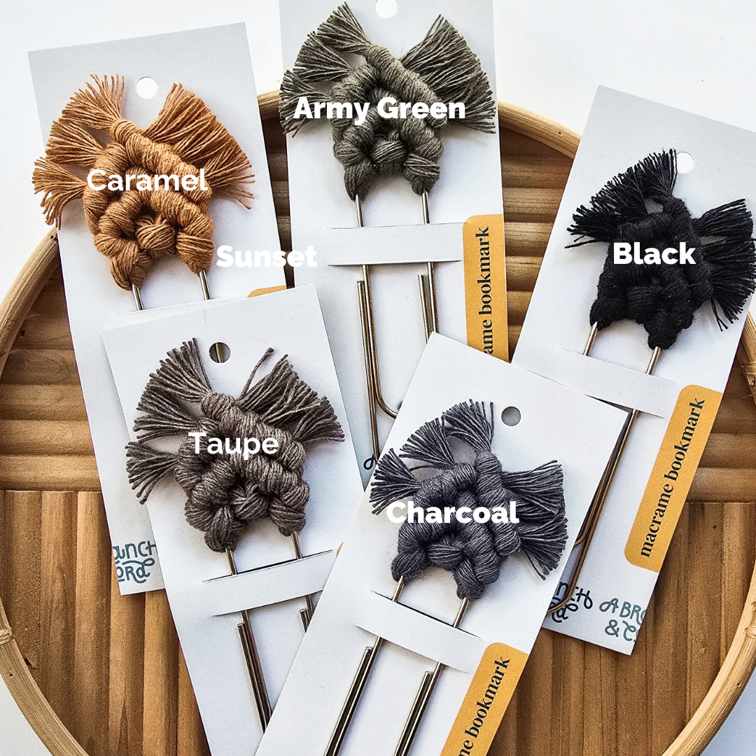 Macrame Bookmark - Jumbo Clip