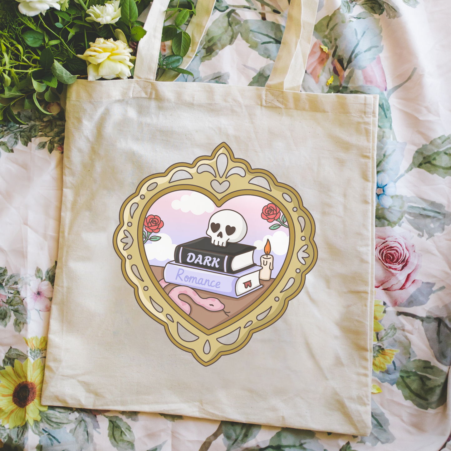 Tote - Literati - Dark Romance Heart