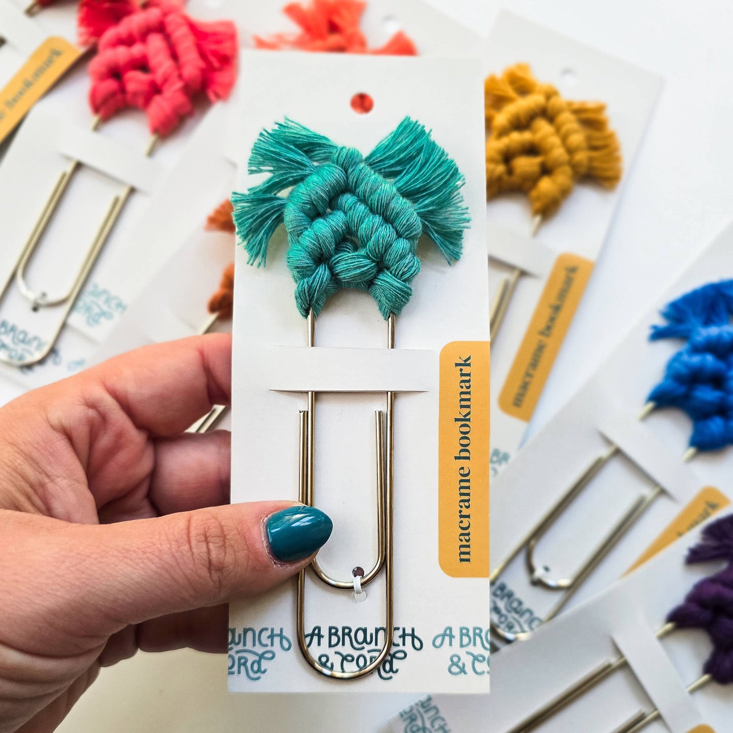 Macrame Bookmark - Jumbo Clip