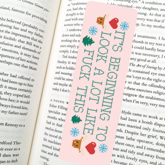 Festive Season Snark Bookmark | Soft Matte Laminated