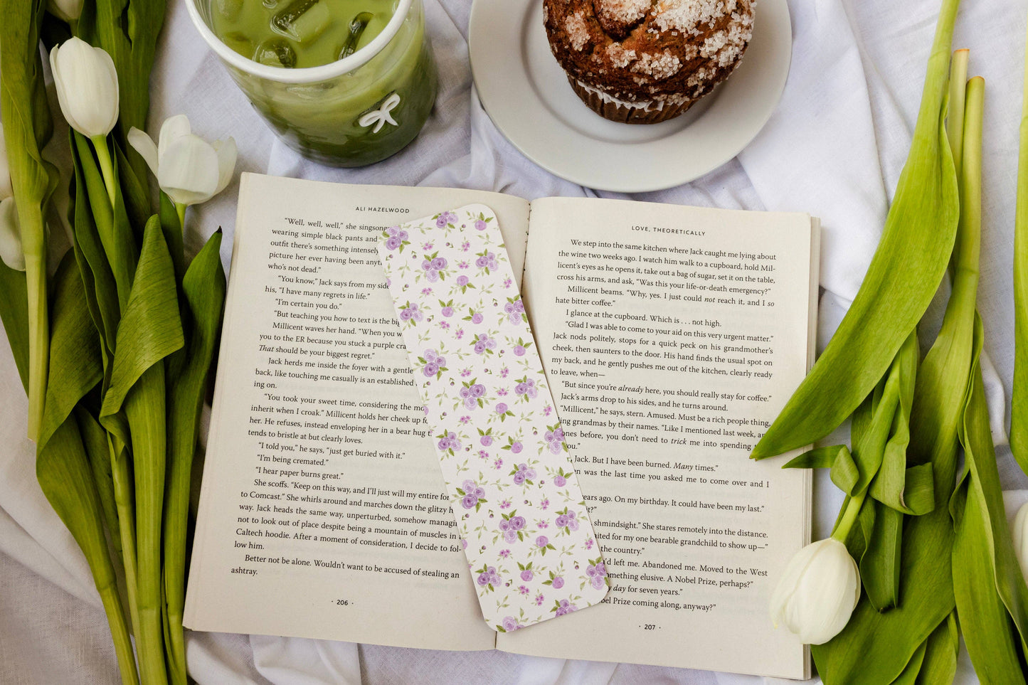 Bookmark - Lilac Roses