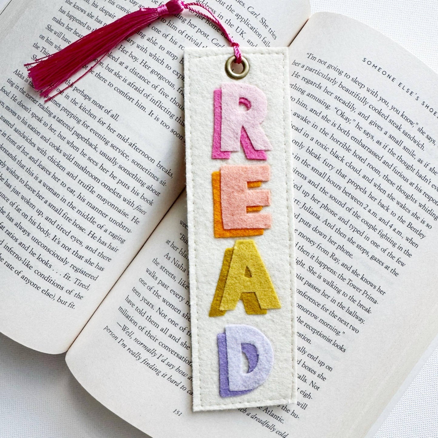 Read Felt Bookmark