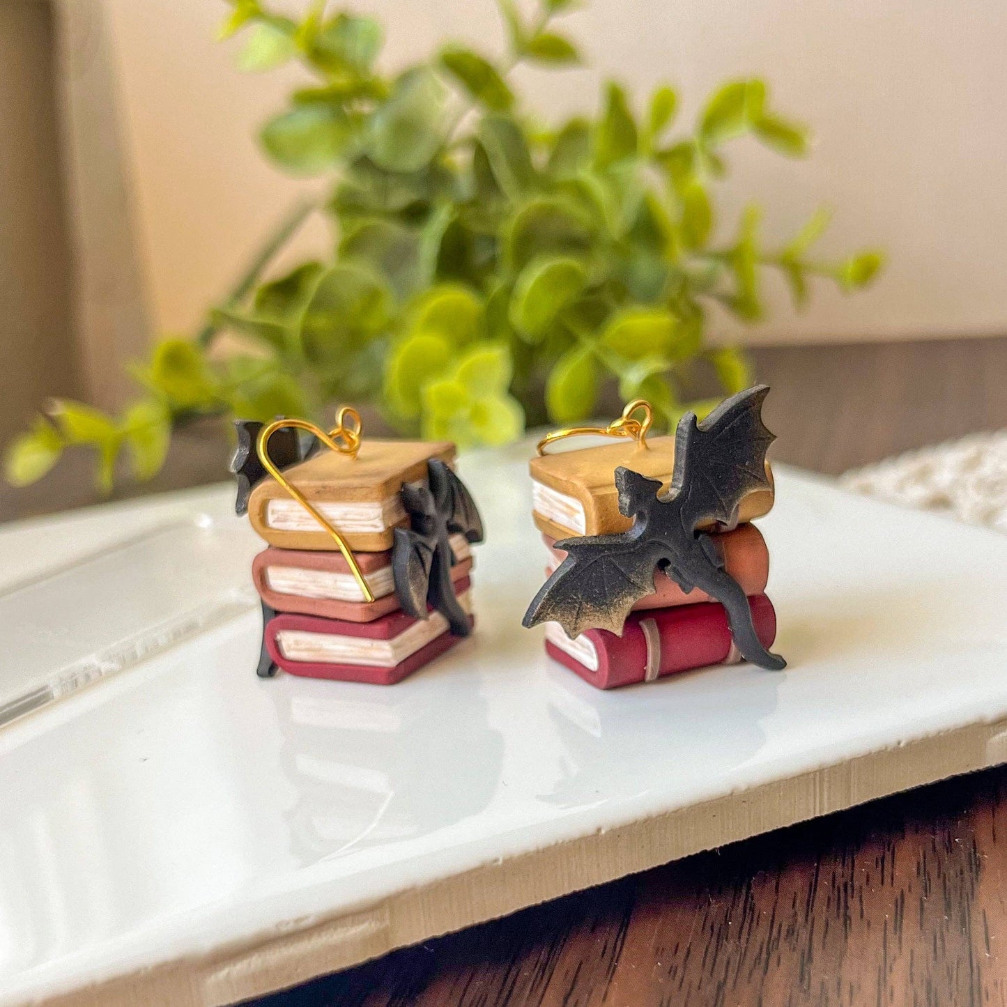 Earrings - Fiery dragon