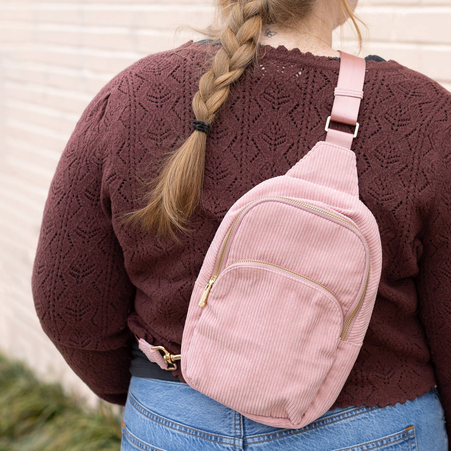 Corduroy Sling Bag