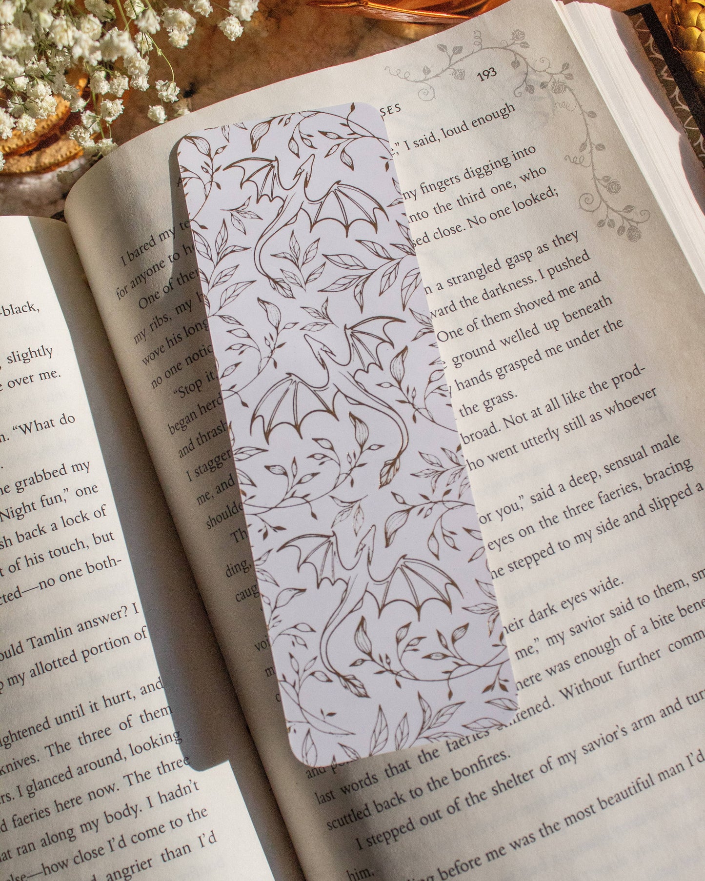Bookmark - Gold Foil Dragons