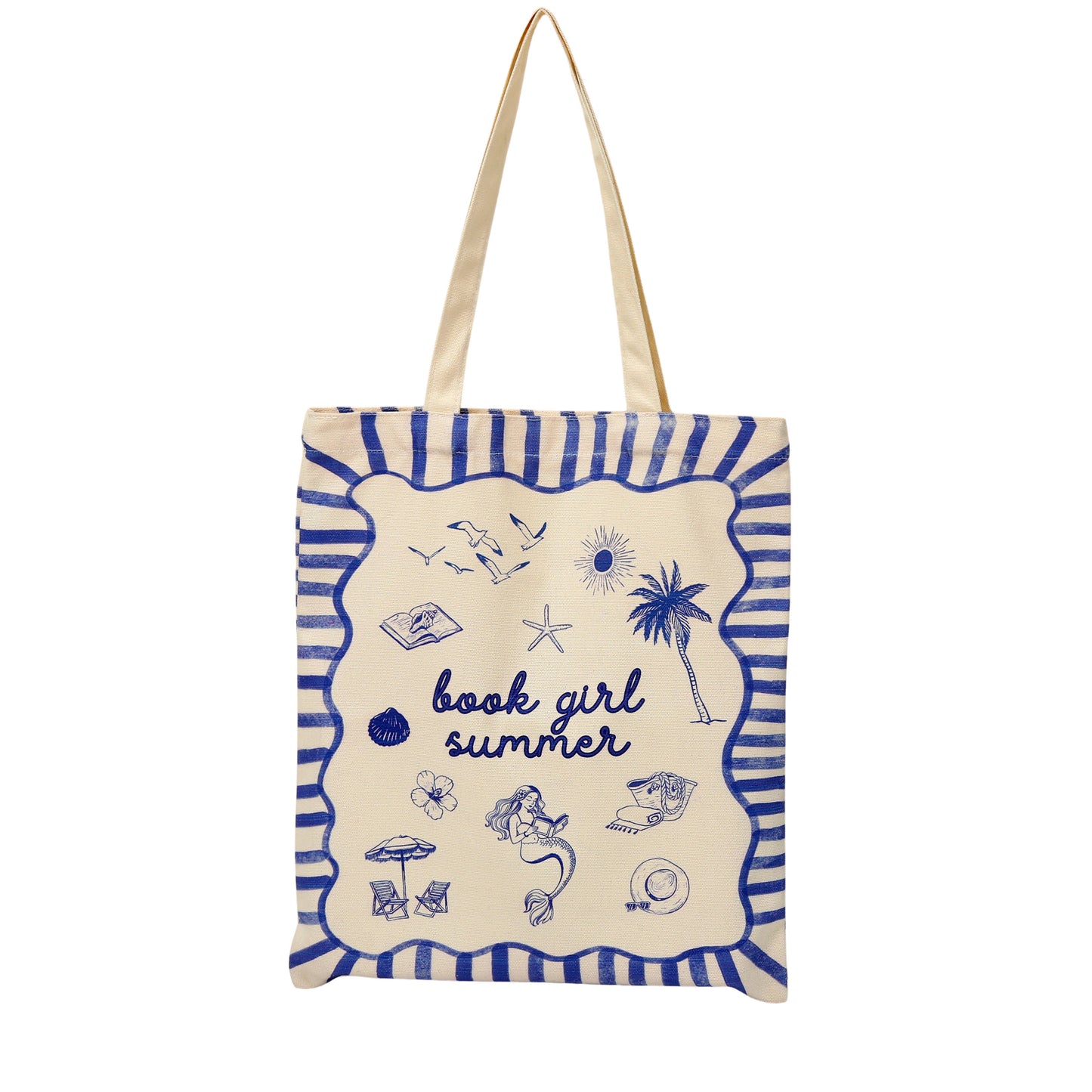 Book Girl Summer Tote Bag, Reader, Romantasy, Bookish