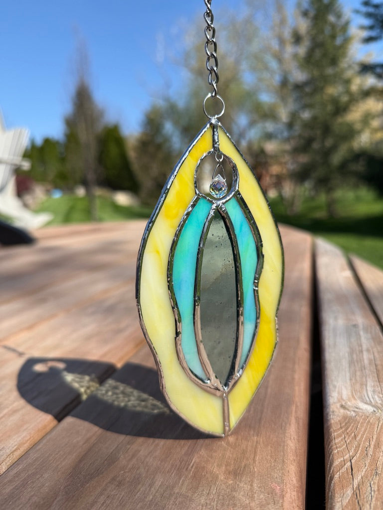 Divine Stained Glass Suncatcher