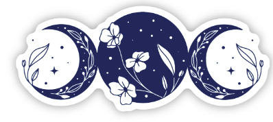 Sticker - Navy Moon Phases