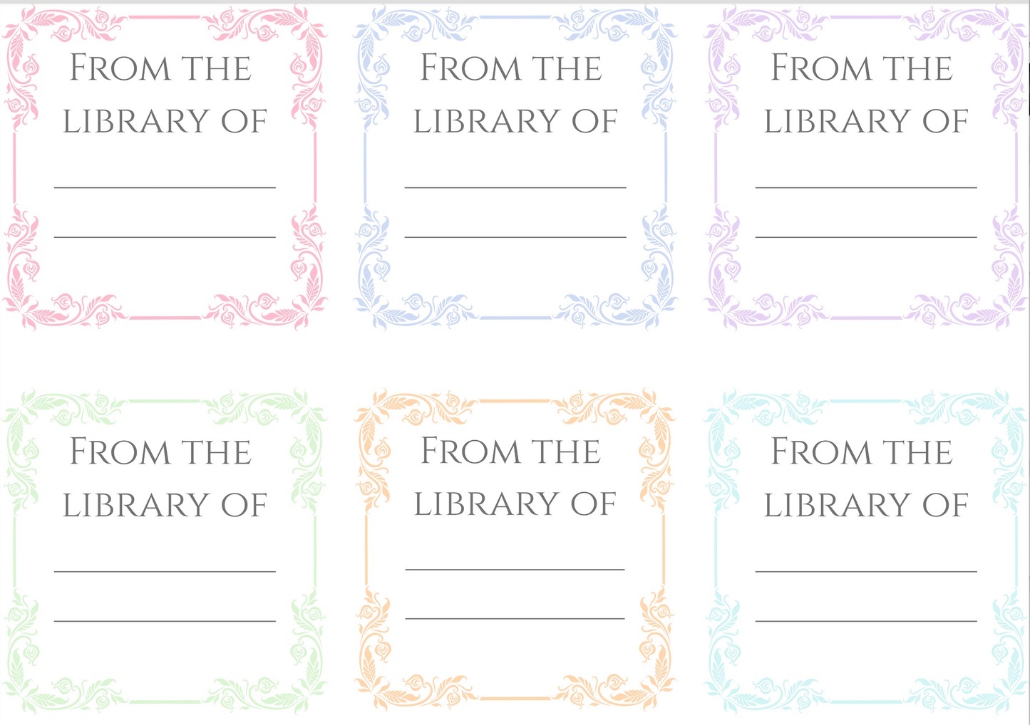 Bookplates - Traditional