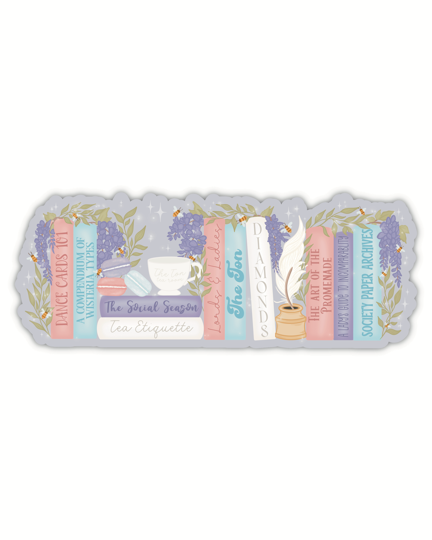 The Ton Regency Bookshelf Die-Cut Bookmark