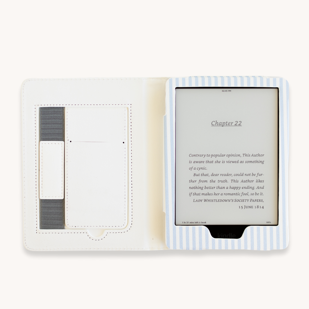 Blue Stripe Kindle Case