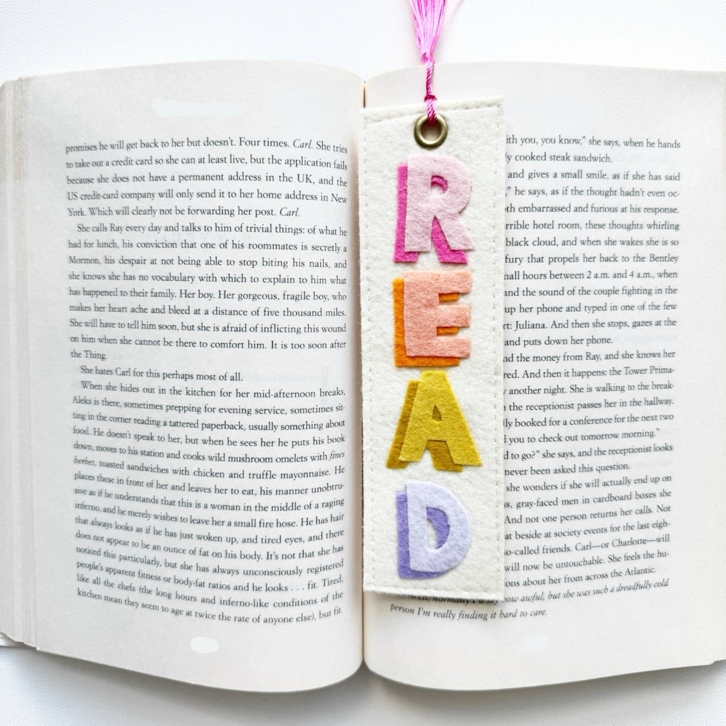 Read Felt Bookmark