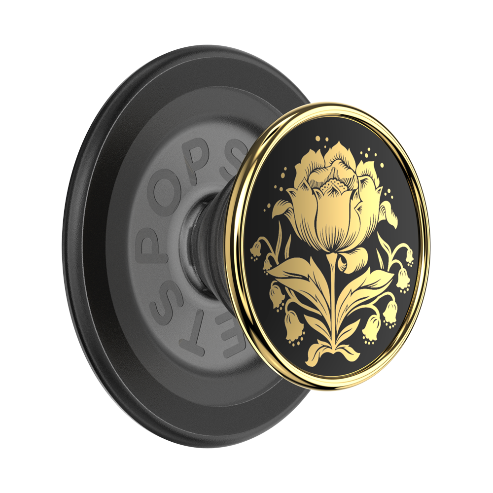 PopSockets MagSafe Phone Grip - Enamel Rose Noir
