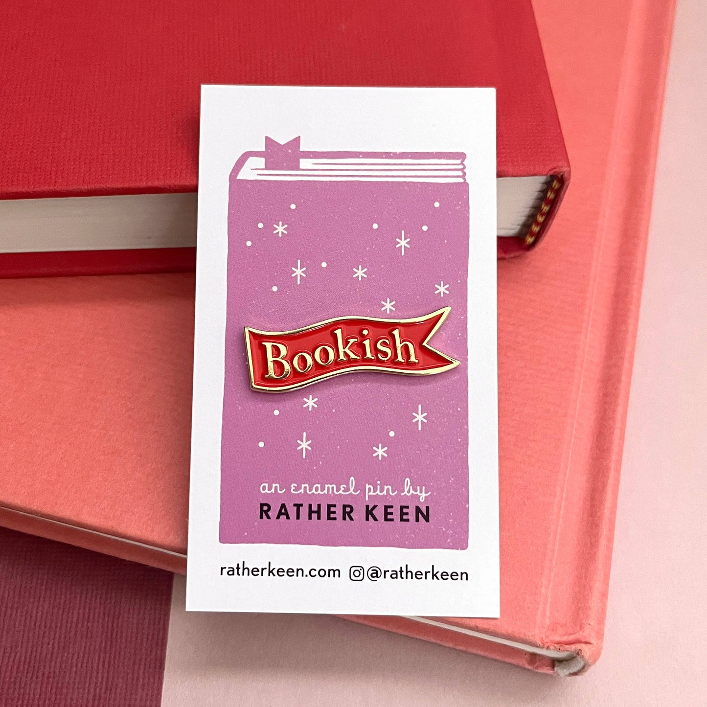 Bookish Bookmark enamel pin