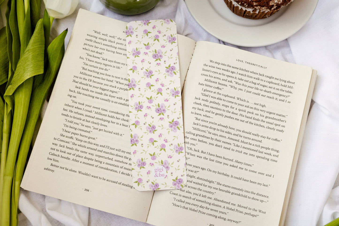 Bookmark - Lilac Roses