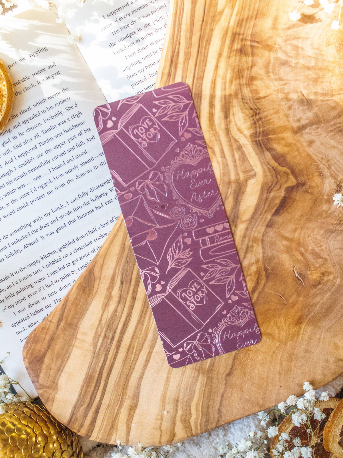 Love Story Foil Bookmark