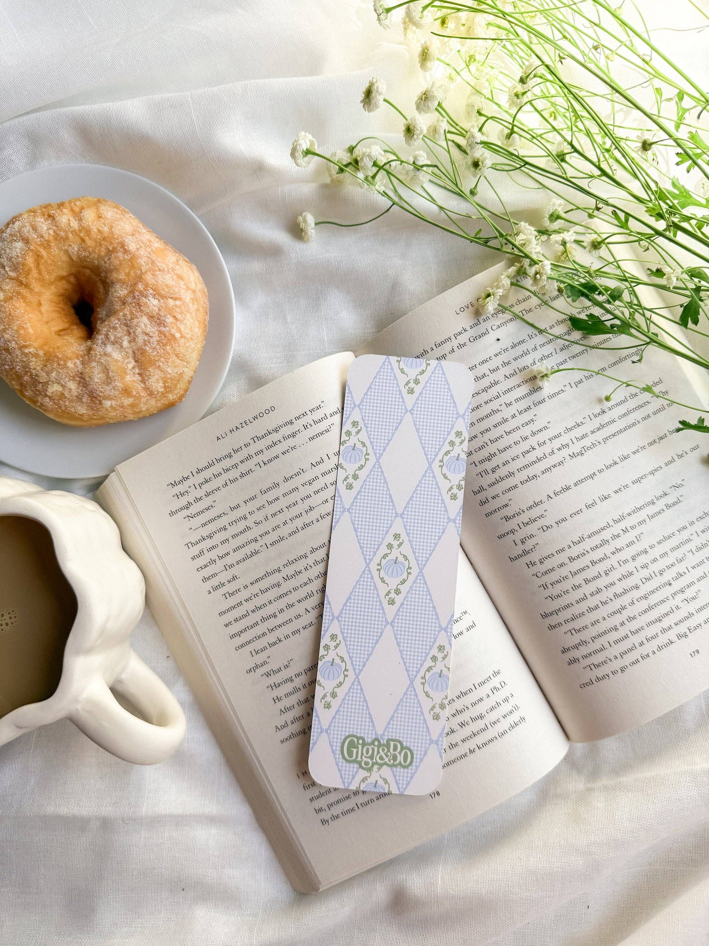 Gingham Gourds Bookmark