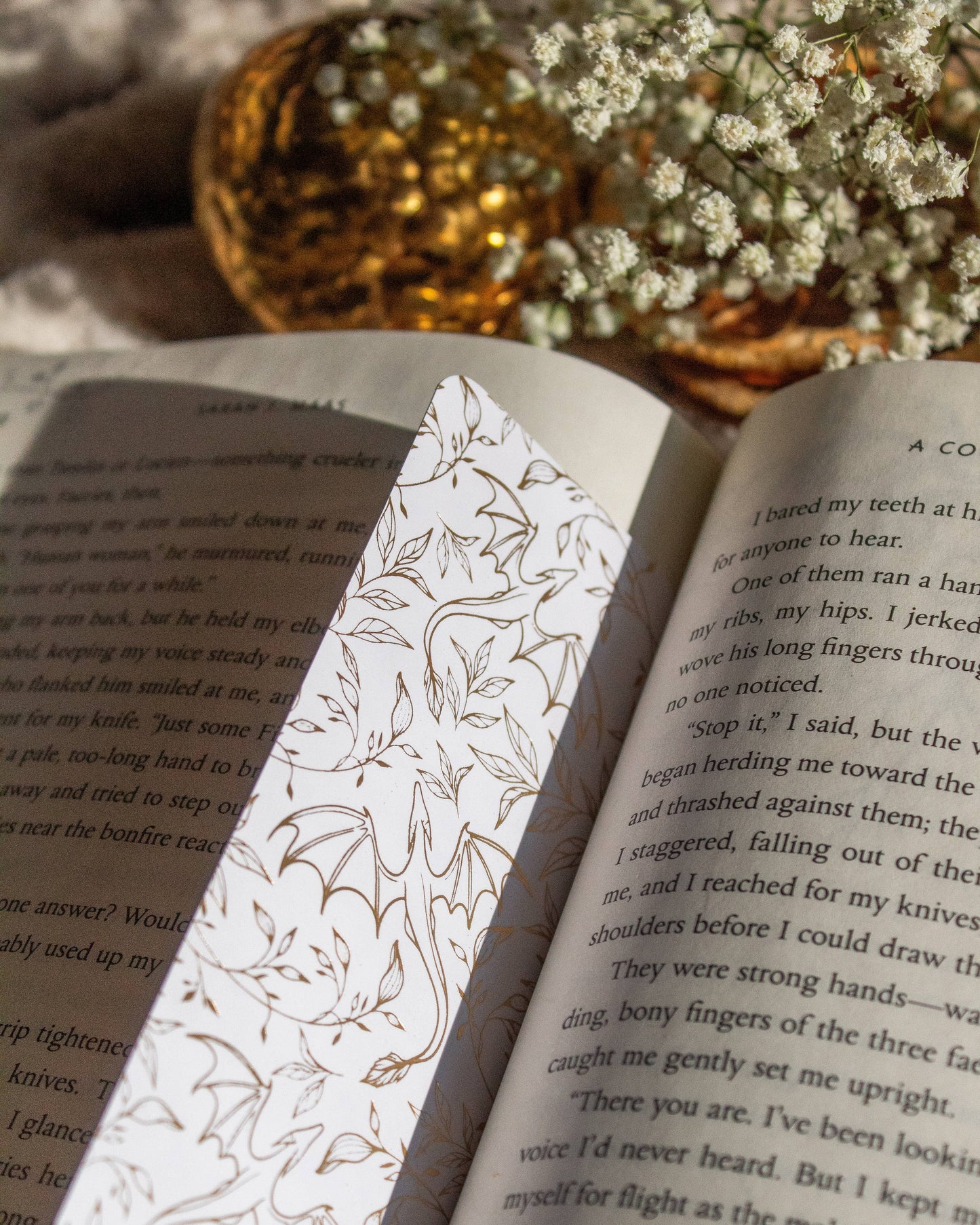 Bookmark - Gold Foil Dragons