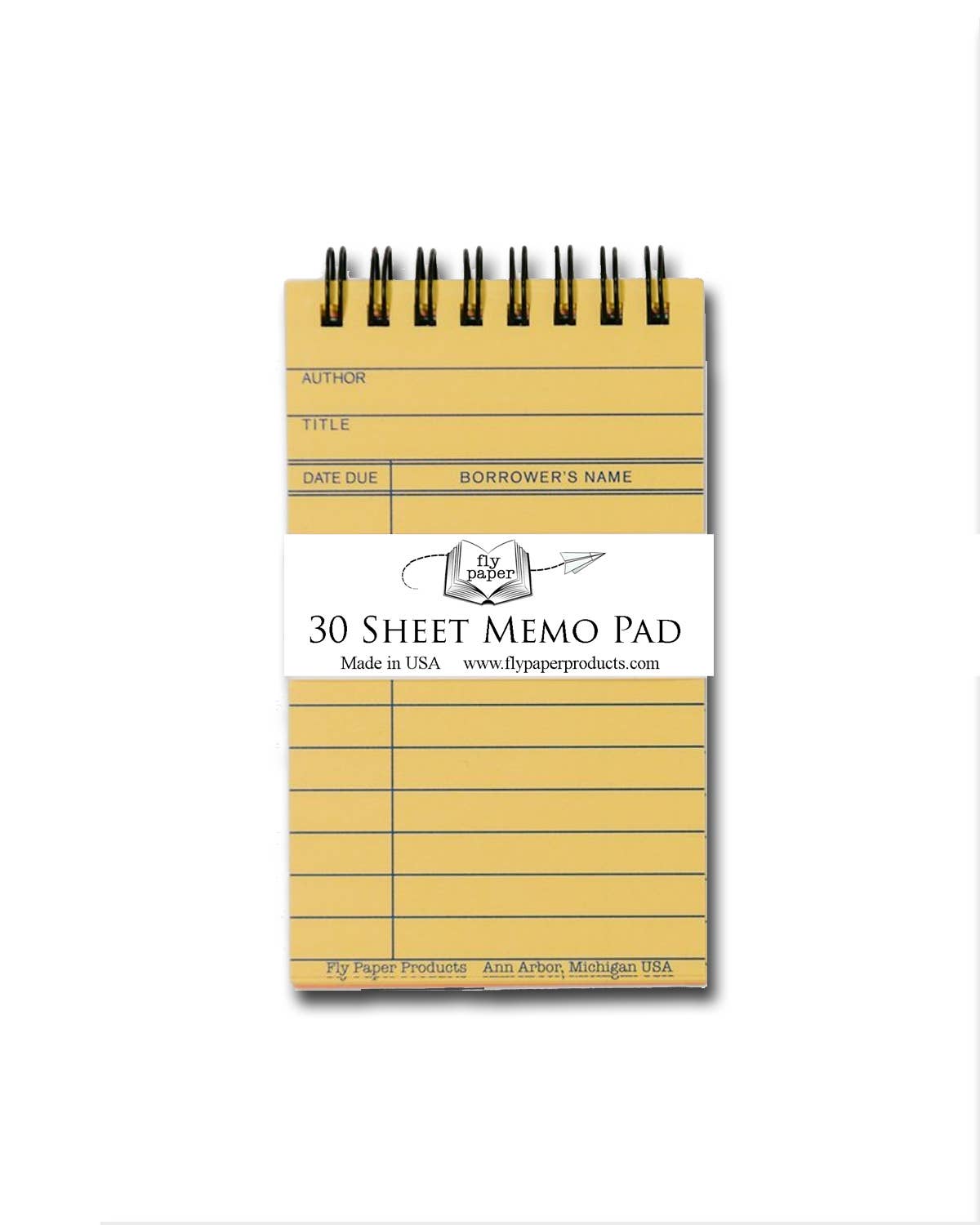 Library Card Memo Pad