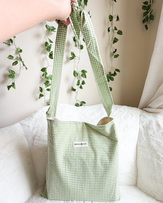 Booked and Busy Reversible Book Tote Bag