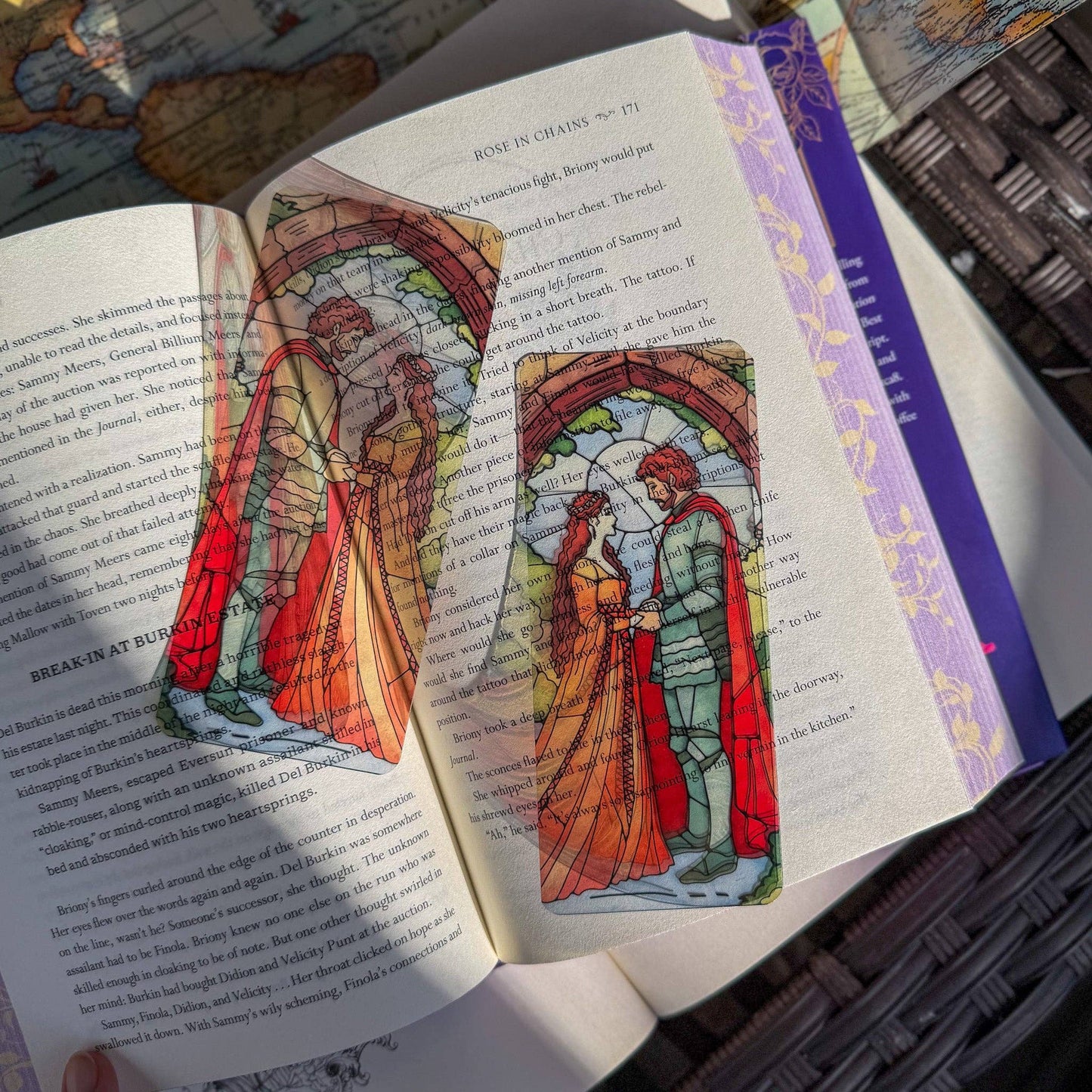 Transparent Stained Glass Acrylic Bookmark Book Lovers Gift