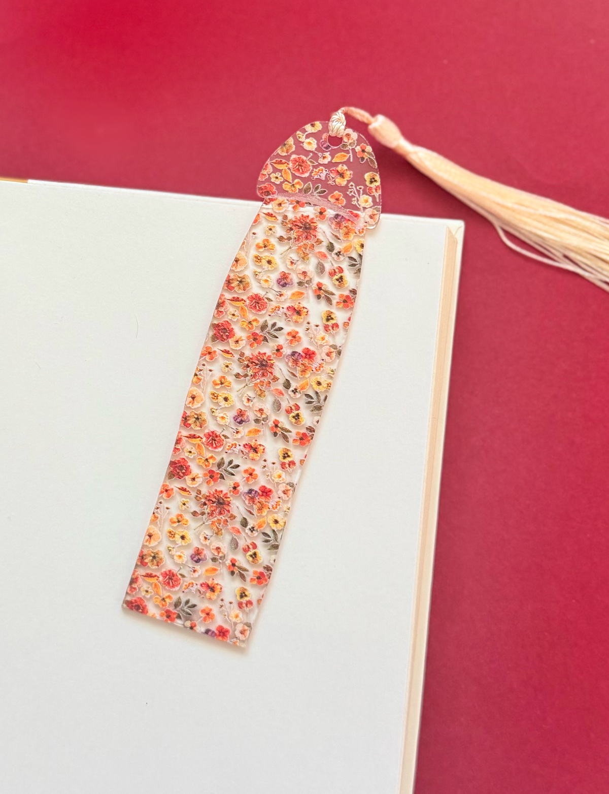 Autumn Floral Cockmark Bookmark