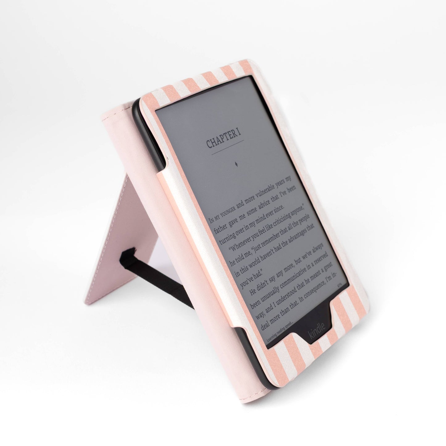 Pink Stripes Kindle Case | Bookish & Reading