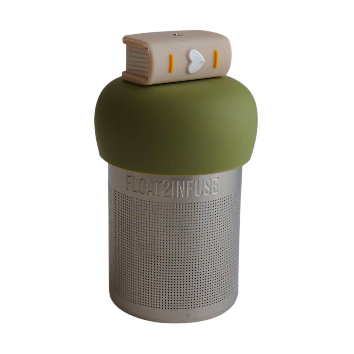 Beige Heart Book | Floating Tea Infuser | Green Base | Beige