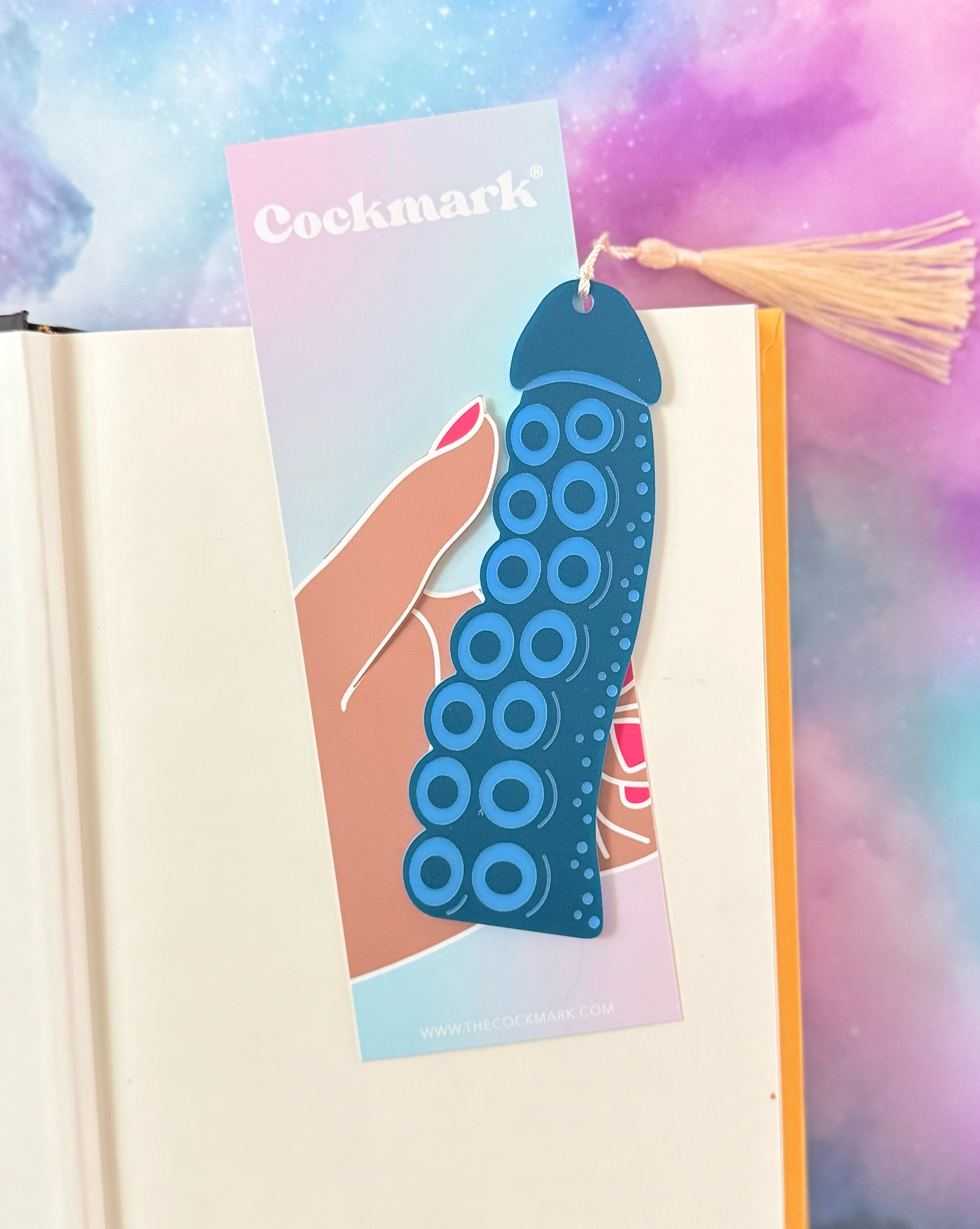 Coctopus Cockmark Bookmark: Purple