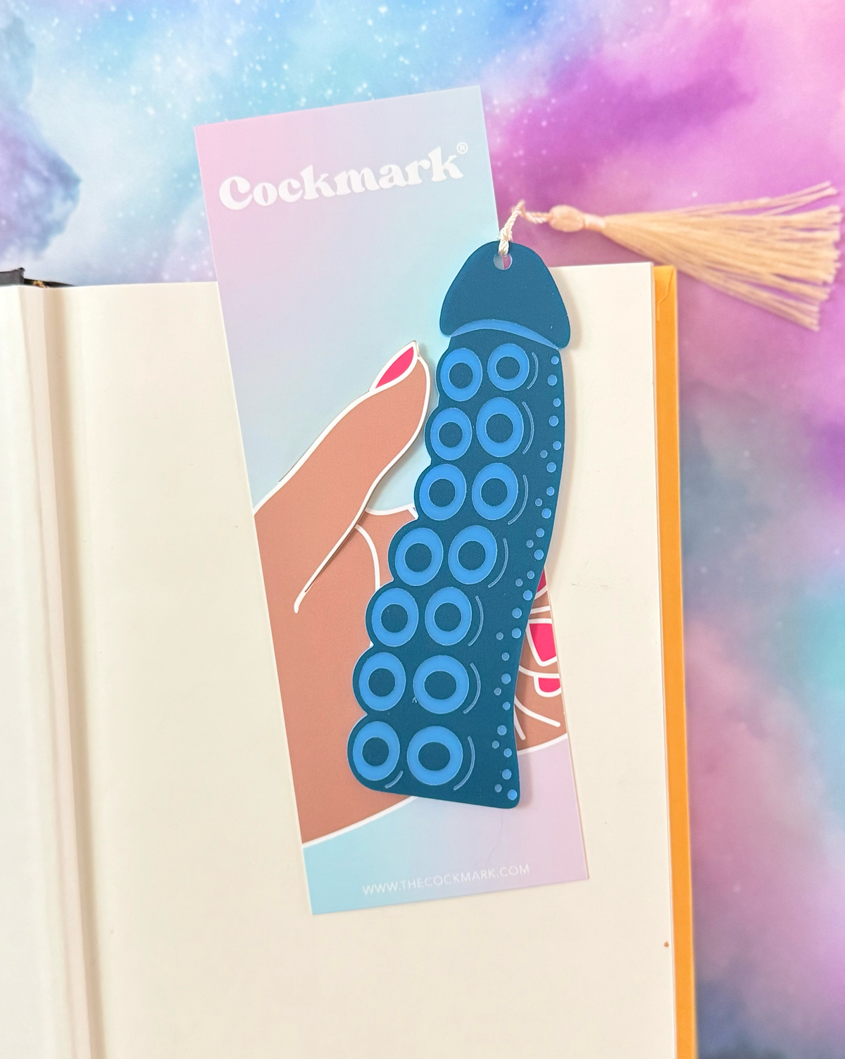 Tentacle Cockmark Bookmark: Purple