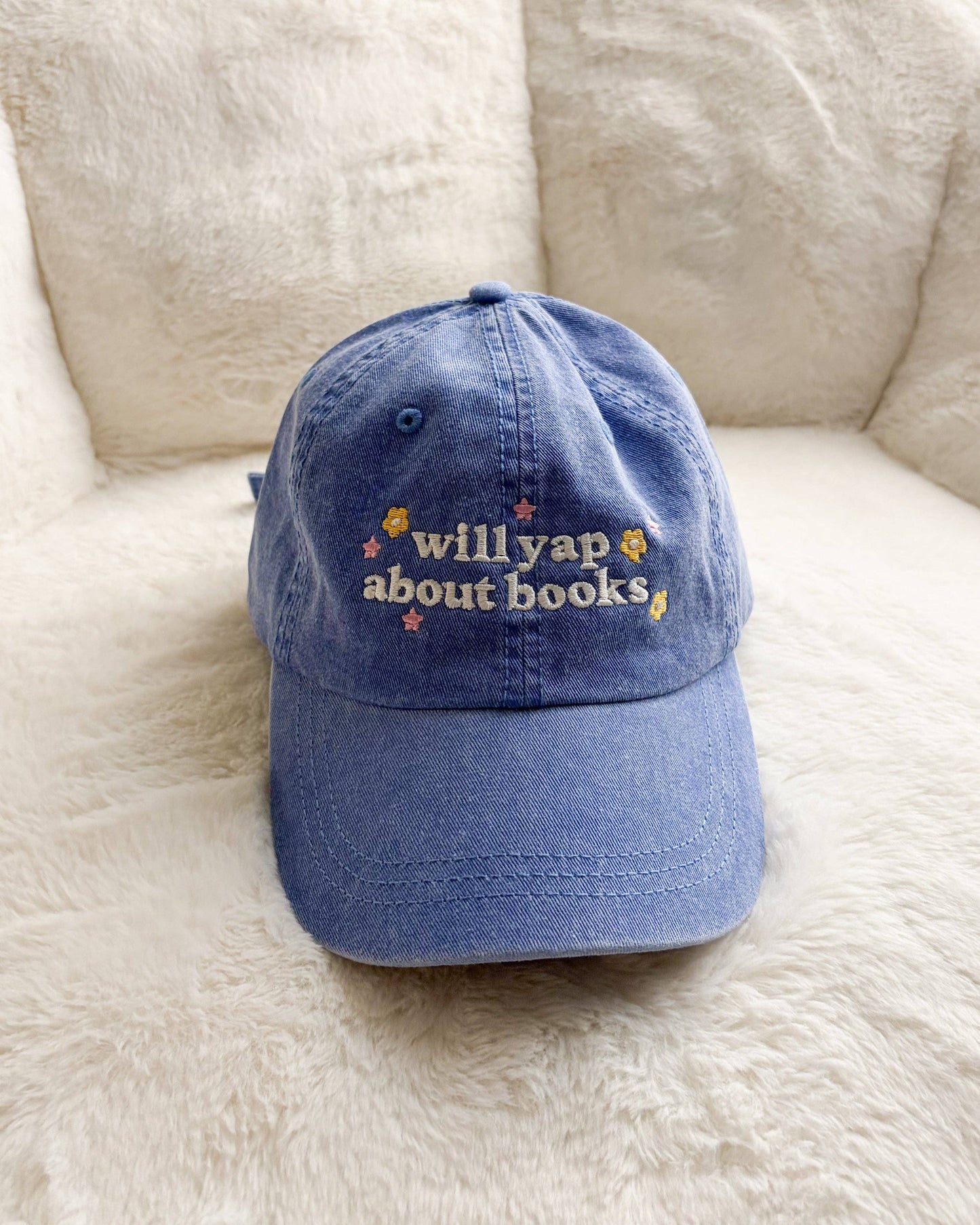 Will Yap About Books Embroidered Pigment Dyed Cap