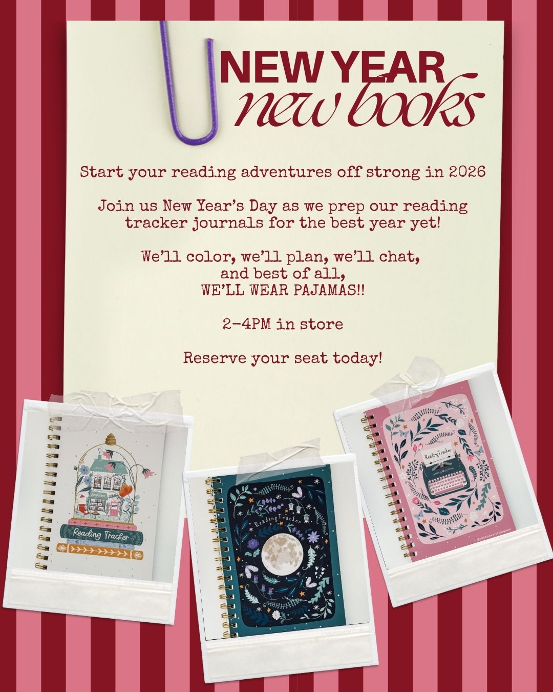 New Year, New Books PJ Party
