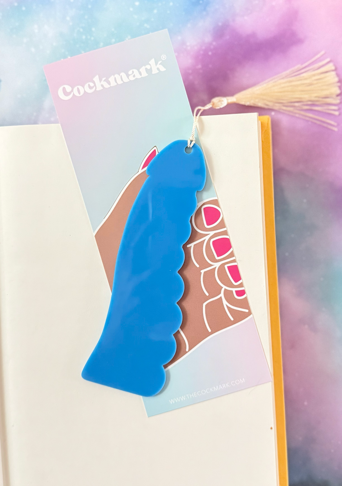Tentacle Cockmark Bookmark: Purple