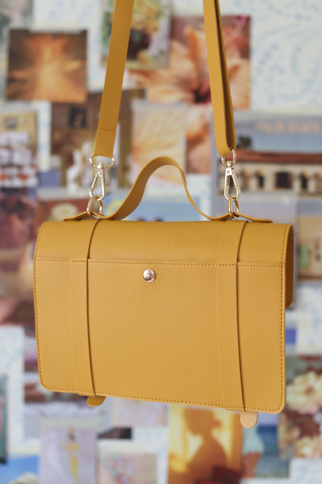 The Siren & Swan Book Satchel - Yellow