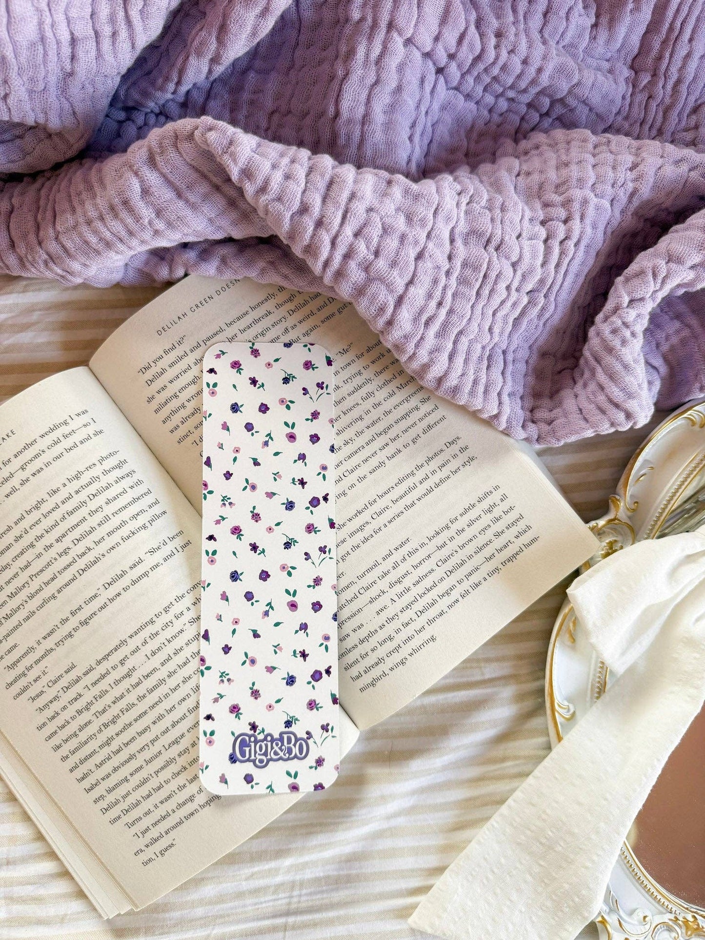 Violet Whispers Bookmark