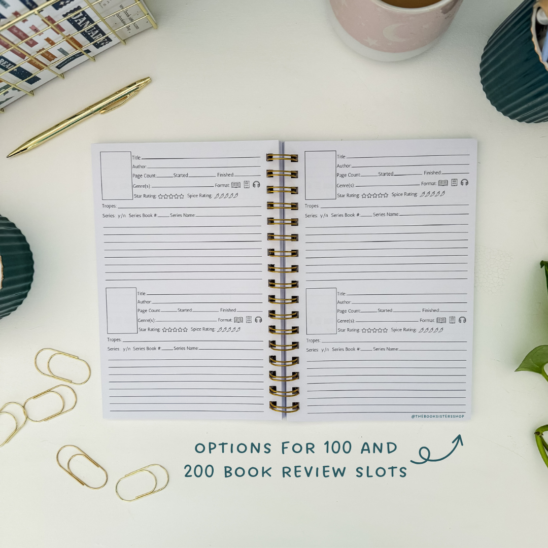Reading Tracker Journal Spooky Bookshop | Undated Book Log
